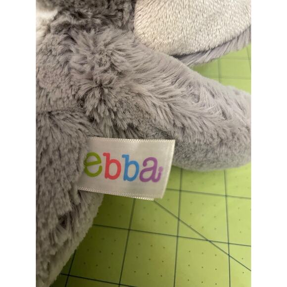 Ebba 11” Plush Gray & White Elephant Stuffed Animal Soft Toy - Picture 7 of 10